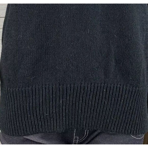 NWT Vintage Russ Sweater Large Black Gold Floral Beadwork Retro 80s Beverly Knit - Picture 6 of 11